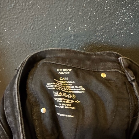 Ann Taylor Curvy Fit Women's Black Bootcut Jeans - Picture 3 of 4